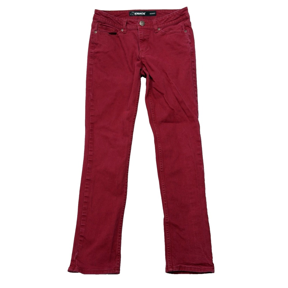 Jordache Skinny Jeans Women's 4 (29x28½ fit) Red JM312009C‎ EUC